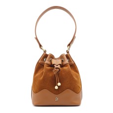 ASHIBO Fashion/Party Handbags For Women Girls Nappa Flat Genuine Leather Crossbody Handbags With Secured Closure Tan
