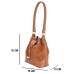 ASHIBO Fashion/Party Handbags For Women Girls Nappa Flat Genuine Leather Crossbody Handbags With Secured Closure Tan