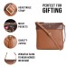 ASHIBO Sling Bag For Women Girls Croco Embossed Printed Leather & Nappa Genuine Leather With Keyring Holder Crossbody Bag  Coco Brown