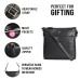 ASHIBO Sling Bag For Women Girls Croco Embossed Printed Leather & Nappa Genuine Leather With Keyring Holder Crossbody Bag  Coco Black