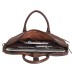 ASHIBO Sleek, Light Weight 13''/15'' Laptop Bag, Minimalistic Executive Bag For Men Women DDDM Genuine Leather Briefcase Brown