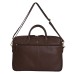 ASHIBO Sleek, Light Weight 13''/15'' Laptop Bag, Minimalistic Executive Bag For Men Women DDDM Genuine Leather Briefcase Brown