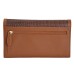 ASHIBO Continental Clutch Wallet For Women Croco Embossed Printed Leather & Nappa Genuine Leather With ID Windows RFID Blocking Technology with Zippered Pocket Multi Card Case Slots Coco Brown