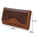 ASHIBO Continental Clutch Wallet For Women Croco Embossed Printed Leather & Nappa Genuine Leather With ID Windows RFID Blocking Technology with Zippered Pocket Multi Card Case Slots Coco Brown