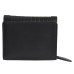 ASHIBO Trifold Wallet for Womens Croco Embossed Printed Leather & Nappa Genuine Leather with ID Windows Bill Compartments for Multipurpose Use Durable Purse Card Slots Slip pockets Coco Black