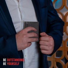 ASHIBO Card Holder For Men Women Credit Card & Business Multi Card Case Waxed Vegetable Tanned Finished Genuine Leather Coin Purse Blue