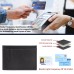 ASHIBO Card Holder For Men Women Credit Card & Business Multi Card Case Waxed Vegetable Tanned Finished Genuine Leather Coin Purse Blue