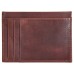 ASHIBO Card Holder For Men Women Credit Card & Business Multi Card Case Waxed Vegetable Tanned Finished Genuine Leather Coin Purse Brown