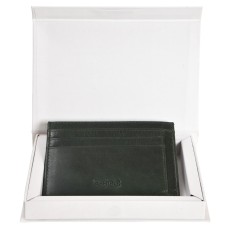 ASHIBO Card Holder For Men Women Credit Card & Business Multi Card Case Waxed Vegetable Tanned Finished Genuine Leather Coin Purse Green