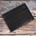 ASHIBO Card Holder For Men Women Credit Card & Business Multi Card Case Waxed Vegetable Tanned Finished Genuine Leather Coin Purse Blue