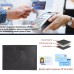 ASHIBO Card Holder For Men Women Credit Card & Business Multi Card Case Waxed Vegetable Tanned Finished Genuine Leather Coin Purse Blue