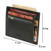 ASHIBO Card Holder For Men Women Credit Card & Business Multi Card Case Waxed Vegetable Tanned Finished Genuine Leather Coin Purse Green