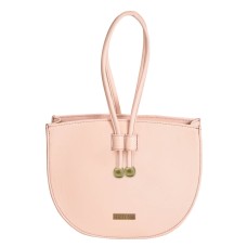 ASHIBO Fashion/Party Wrist Bag For Womens Nappa Flat Genuine Leather With Wrist Handle, Adjustable Strap & Makeup Mirror Pink