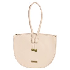 ASHIBO Fashion/Party Wrist Bag For Womens Nappa Flat Genuine Leather With Wrist Handle, Adjustable Strap & Makeup Mirror Snow White