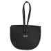 ASHIBO Fashion/Party Wrist Bag For Womens Nappa Flat Genuine Leather With Wrist Handle, Adjustable Strap & Makeup Mirror Black