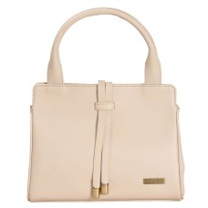 ASHIBO Fashion/Party Satchel Bag For Womens Nappa Flat Genuine Leather Strip Closure With Zipperd Pocket & Makeup Mirror Snow White