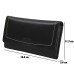 ASHIBO Continental Clutch Wallet For Women Nappa Flat Genuine Leather With RFID Blocking Technology Multi CardCase with Zippered Pocket Black