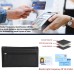 ASHIBO Continental Clutch Wallet For Women Nappa Flat Genuine Leather With RFID Blocking Technology Multi CardCase with Zippered Pocket Black
