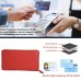 ASHIBO Zip Around Wallet for Womens Nappa Flat Genuine Leather Multi Pockets,Card Slots,Window & Bill Compartment Ideal for Daily Use, Office, Party, Clutch Red