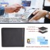 ASHIBO Card Holder For Men Women Credit Card & Business Multi Card Case Waxed Vegetable Tanned Finished Genuine Leather Coin Purse Black