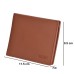 ASHIBO Card Holder For Men Women Credit Card & Business Multi Card Case Waxed Vegetable Tanned Finished Genuine Leather Coin Purse Cognac