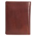 ASHIBO Minimalist Wallet For Men Waxed Vegetable Tanned Finished Genuine Leather With Open And Hidden Card Slots Flip pockets Large Bill Compartment  Brown