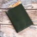 ASHIBO Minimalist Wallet For Men Waxed Vegetable Tanned Finished Genuine Leather With Open And Hidden Card Slots Flip pockets Large Bill Compartment  Green